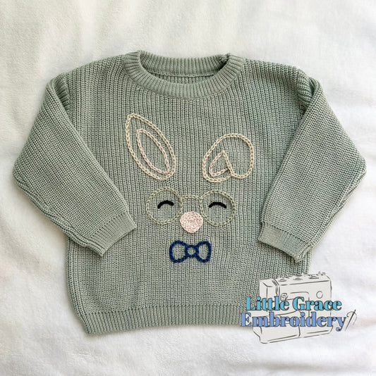 Knit Bunny w/ Glasses