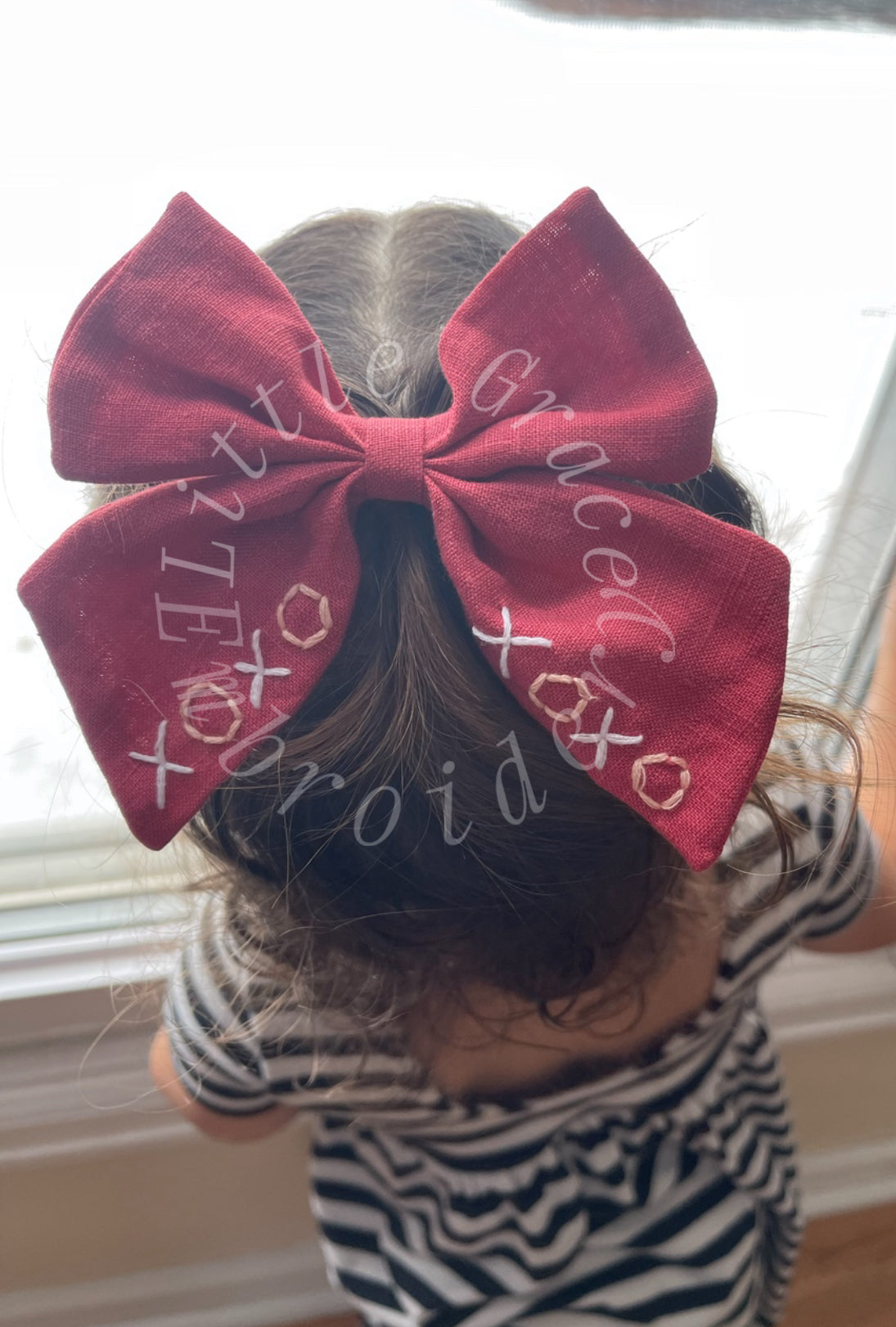 Hand Embroidered Bows