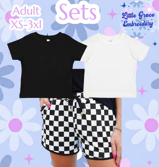 Adult Checkered Sets